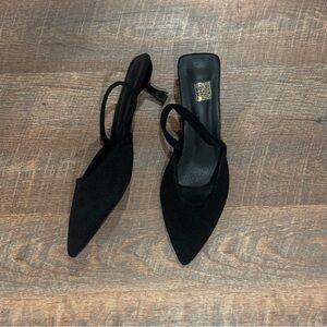 Elegant Black Women's Slingback Heels
